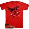 Foamposite Metallic Red Heaven Cent Shirt -Sneaker Threads Shop foams metalic red tees to match