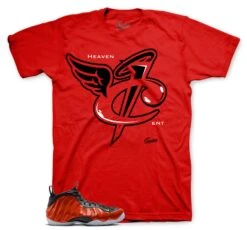 Foamposite Metallic Red Heaven Cent Shirt
