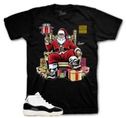 Retro 11 Gratitude DMP Chill Santa Shirt