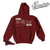 Retro 12 Bordeaux Humble Hoody -Sneaker Threads Shop hoody match jordan 12s bordeaux sneakers