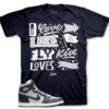 Retro 1 Georgetown 85 Love Kicks Shirt -Sneaker Threads Shop jordan 1 georgetown college navy sneaker outfit