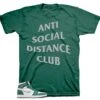 Retro 1 Gorge Green Social Distance Shirt -Sneaker Threads Shop jordan 1 gorge green tee