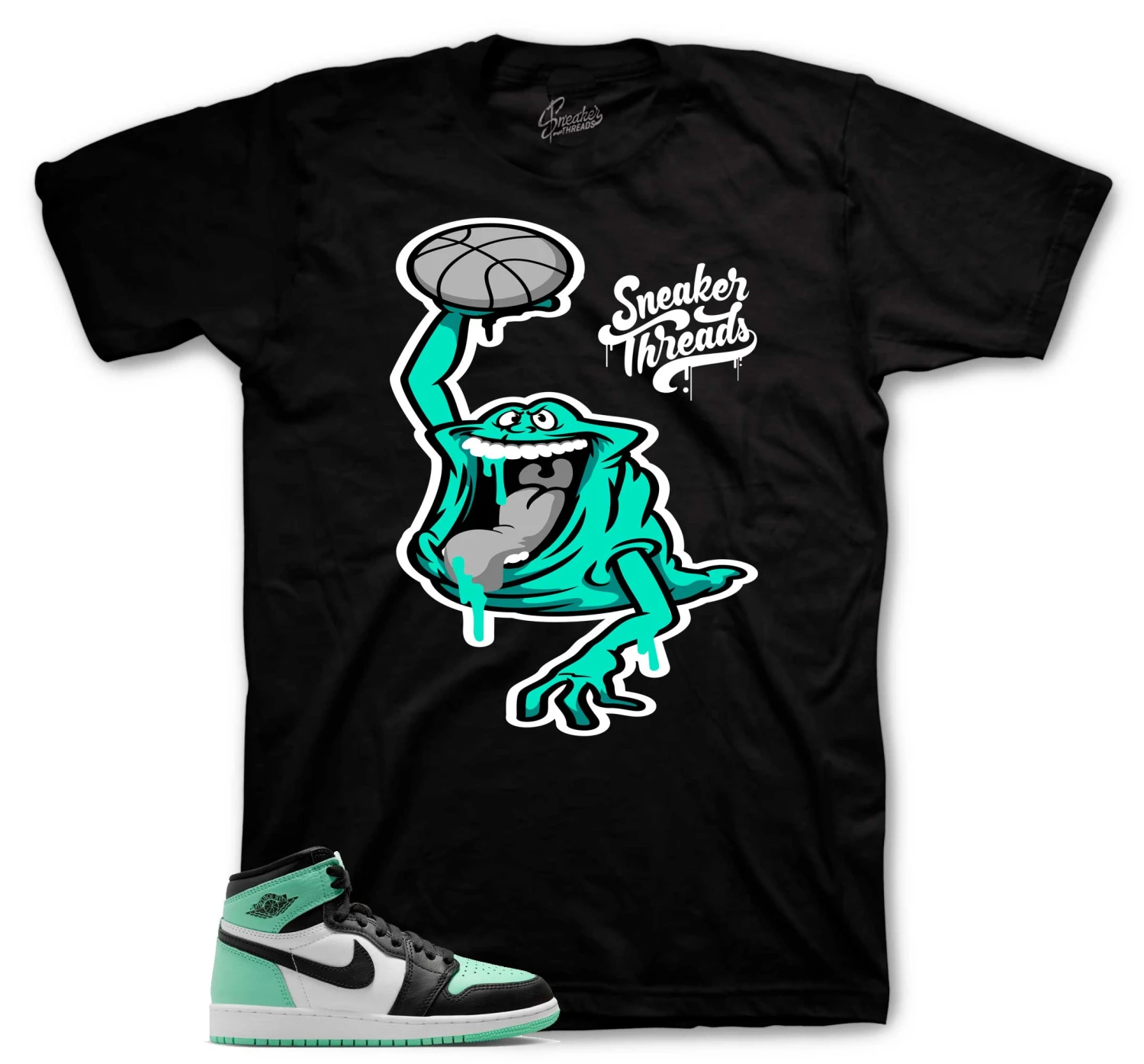 Retro 1 Green Glow Air Slimer Shirt 3 Retro 1 Green Glow Air Slimer Shirt