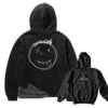 Retro 1 Black Phantom Smiley Hoody -Sneaker Threads Shop jordan 1 travis scott black phantom hoody