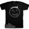 Retro 1 Black Phantom Smiley Shirt 2 Retro 1 Black Phantom Smiley Shirt -Sneaker Threads Shop jordan 1 travis scott black phantom tee