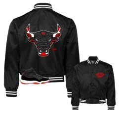 Retro 11 Bred War Bully Satin Jacket