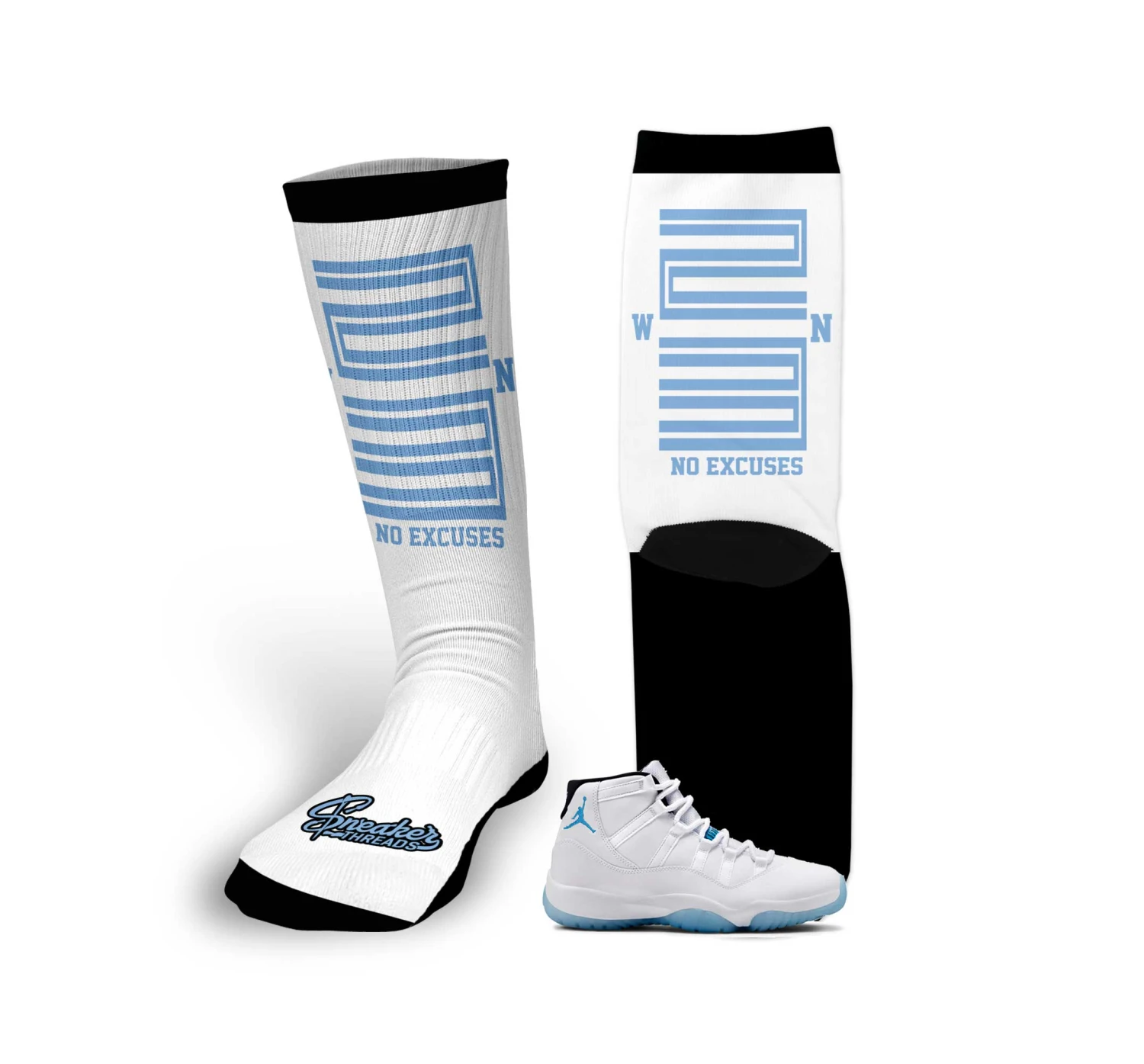 Retro 11 Legend Blue Win 23 Socks 3 Retro 11 Legend Blue Win 23 Socks
