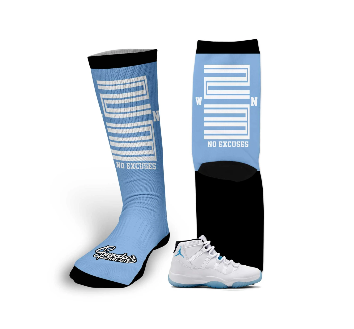 Retro 11 Legend Blue Win 23 Socks 4 Retro 11 Legend Blue Win 23 Socks - Image 2
