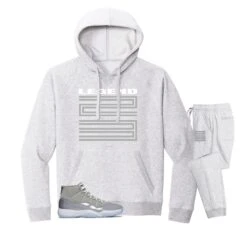 Retro 11 Cool Grey Crest Hoodie Jogger Set