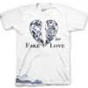 Retro 11 Low Diffused Blue Fake Love Shirt