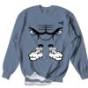 Retro 11 Low Diffused Blue Raging Face Sweater -Sneaker Threads Shop jordan 11 diffused blue sweaters