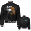 Retro 11 Gamma Blue Got Em Satin Jacket -Sneaker Threads Shop jordan 11 gamma blue jackets