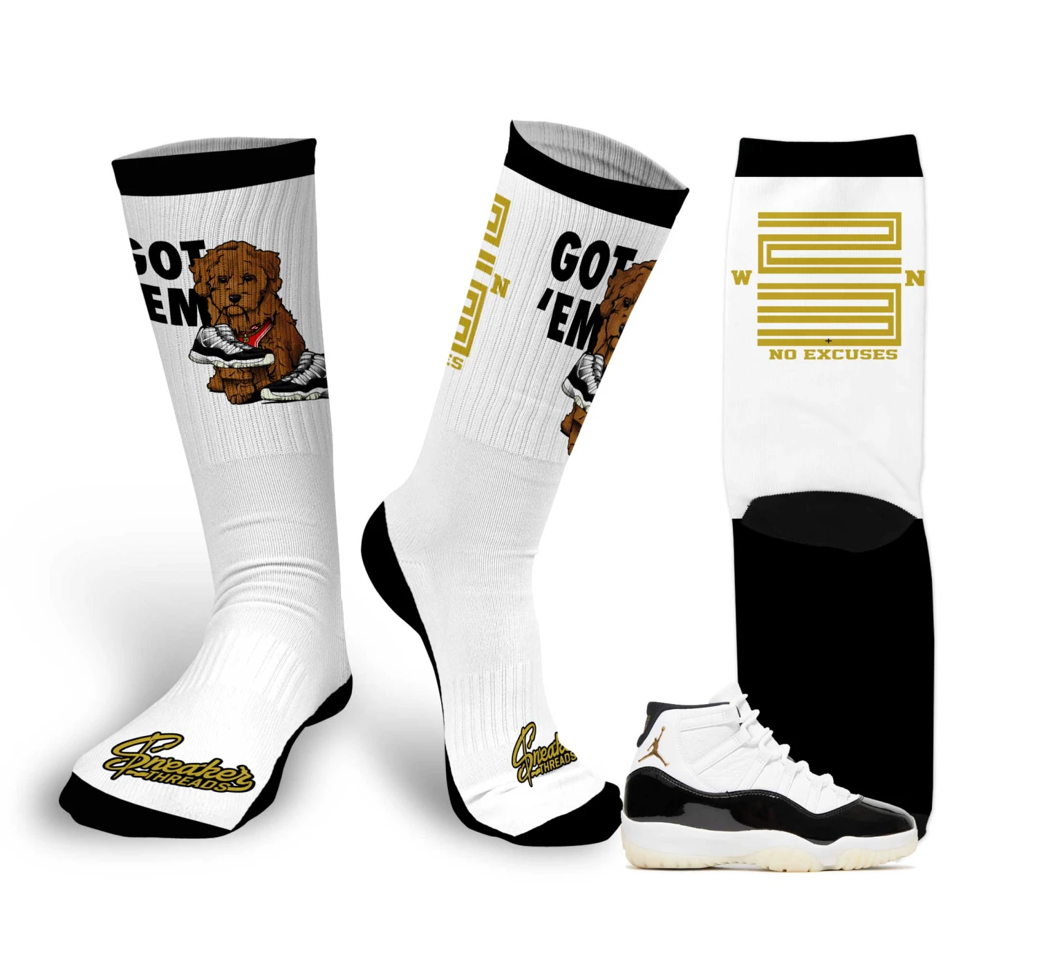Retro 11 Gratitude Got Em Socks 3 Retro 11 Gratitude Got Em Socks