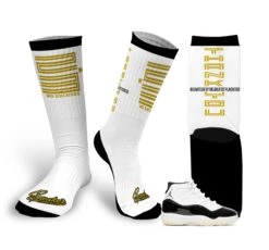 Retro 11 Gratitude Thank You Socks