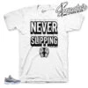 Retro 11 Cool Grey Slipping Shirt -Sneaker Threads Shop jordan 11 low cool grey shirt match shoes