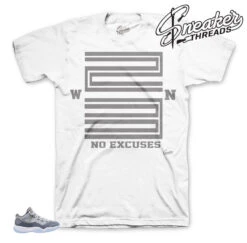 Retro 11 Cool Grey WIN 23 Shirt -Sneaker Threads Shop jordan 11 low cool grey shirts match shoes