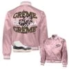 Retro 11 Neapolitan Creme Satin Jacket 2 Retro 11 Neapolitan Creme Satin Jacket -Sneaker Threads Shop jordan 11 neapolitan varsity jacket