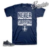 Retro 11 Obsidian Slipping Shirt -Sneaker Threads Shop jordan 11 obsidian shirt match retro 11 ie