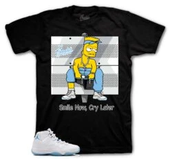 Retro 11 Legend Blue Smile Now Cry Later Shirt -Sneaker Threads Shop jordan 11s columbia legend blue sneaker shirt 84cd8dde 5bdc 48b2 9db9 1aabe1e11205