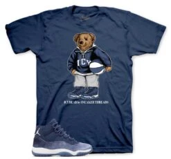 Retro 11 Midnight Navy Icy Bear Shirt