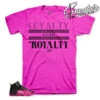 Retro 12 Deadly Pink Loyalty Over Royalty Shirt -Sneaker Threads Shop jordan 12 deadly pink tees