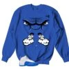 Retro 12 Blueberry Raging Face Sweater -Sneaker Threads Shop jordan 12 game royal blueberry sweatshirts