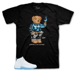 Retro 12 University Blue Cheers Bear Shirt