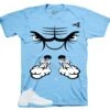 Retro 12 University Blue Raging Face Shirt -Sneaker Threads Shop jordan 12 melo university blue tee