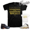 Retro DMP Loyalty Over Royalty Shirt -Sneaker Threads Shop jordan 13 14 dmp tee match defining moments pack