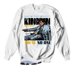 Retro 13 Blue Grey Trust Issues Sweater