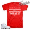 Retro 13 HOF Loyalty Over Royalty Shirt -Sneaker Threads Shop jordan 13 history of flight clothing match