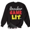 Retro 13 Playoff Sneaker Game Lit Sweater -Sneaker Threads Shop jordan 13 playoffs sweaters