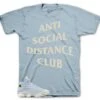 Retro 13 Celestine Blue Social Distance Shirt -Sneaker Threads Shop jordan 13s celestine blue tee
