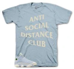 Retro 13 Celestine Blue Social Distance Shirt