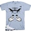 Retro 13 Blue Grey Raging Face Shirt