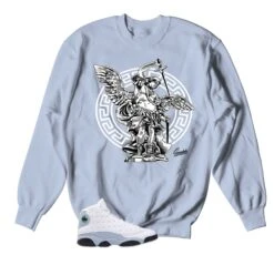Retro 13 Blue Grey St. Micheal Sweater