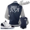 Retro 16 Navy Sweet XVI Jacket -Sneaker Threads Shop jordan 16 midnight navy jacket match retro 16 coats