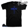 Retro 18 Royal Greatness Cross Shirt -Sneaker Threads Shop jordan 18 black sport royal sneaker shirts match wizards 18