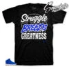Retro 18 Blue Suede Struggle Breeds Shirt -Sneaker Threads Shop jordan 18 blue suede tee matching retro 18 suede pack