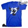 Retro 18 Royal Toro Shirt -Sneaker Threads Shop jordan 18s black sport royal sneaker tee match wizards 18