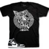 Retro 1 Black White St. Michael Shirt -Sneaker Threads Shop jordan 1s black white sneaker tee