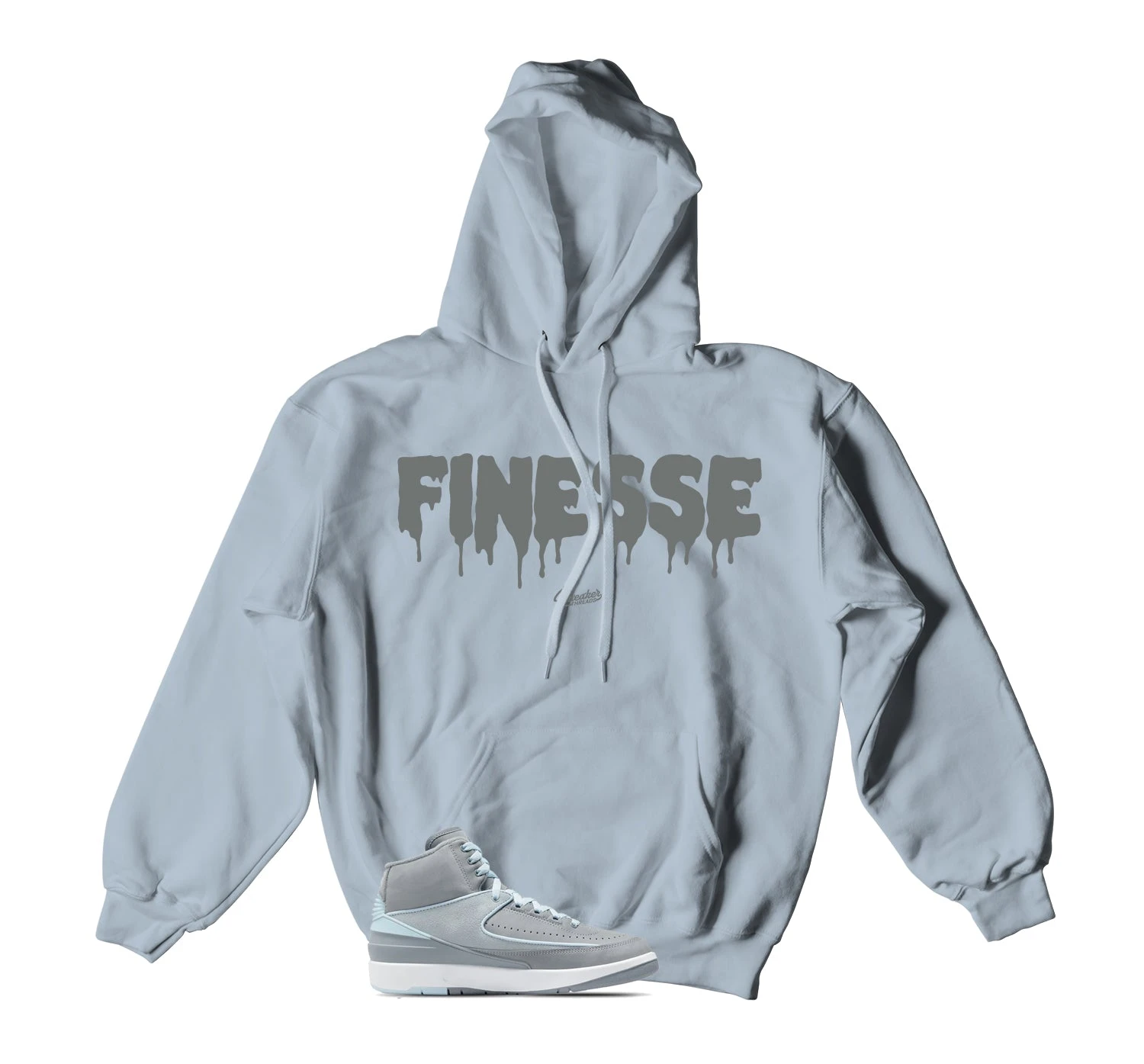 Retro 2 Cool Grey Finesse Hoody 3 Retro 2 Cool Grey Finesse Hoody