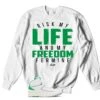 Retro 2 Lucky Green My Life Sweater -Sneaker Threads Shop jordan 2 lucky green sweaters