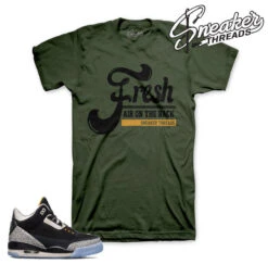 Retro 3 Safari Fresh Air GREEN Shirt
