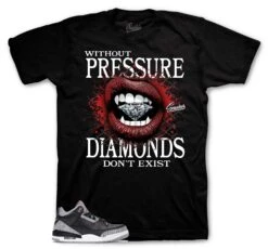 Retro 3 Black Cement Without Pressure Shirt