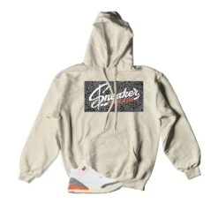 Retro 3 Georgia PeachSneaker Threads Box Hoody
