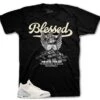 Retro 3 Sail Cement Grey Blessed Angel Shirt -Sneaker Threads Shop jordan 3 sail cement tees