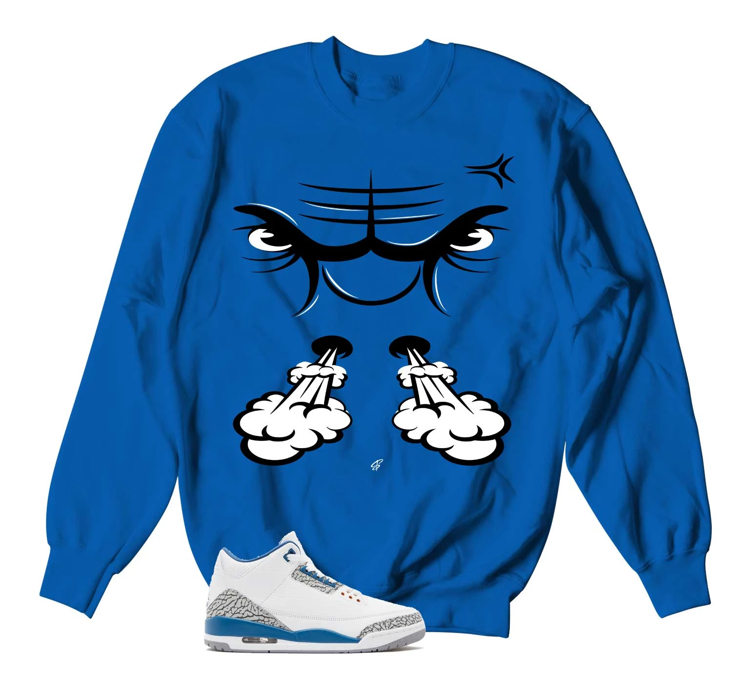 Retro 3 Wizards Raging Face Sweater 3 Retro 3 Wizards Raging Face Sweater