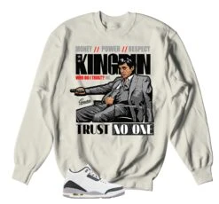 Retro 3 Cement Gray Trust Issues Sweater