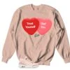 Retro 3 "Treat Yourself" Candy Hearts Sweater -Sneaker Threads Shop jordan 3s valentine treat yourself sweatshirt